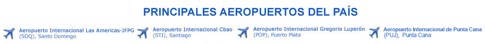 Principales Aeropuertos de República Dominicana